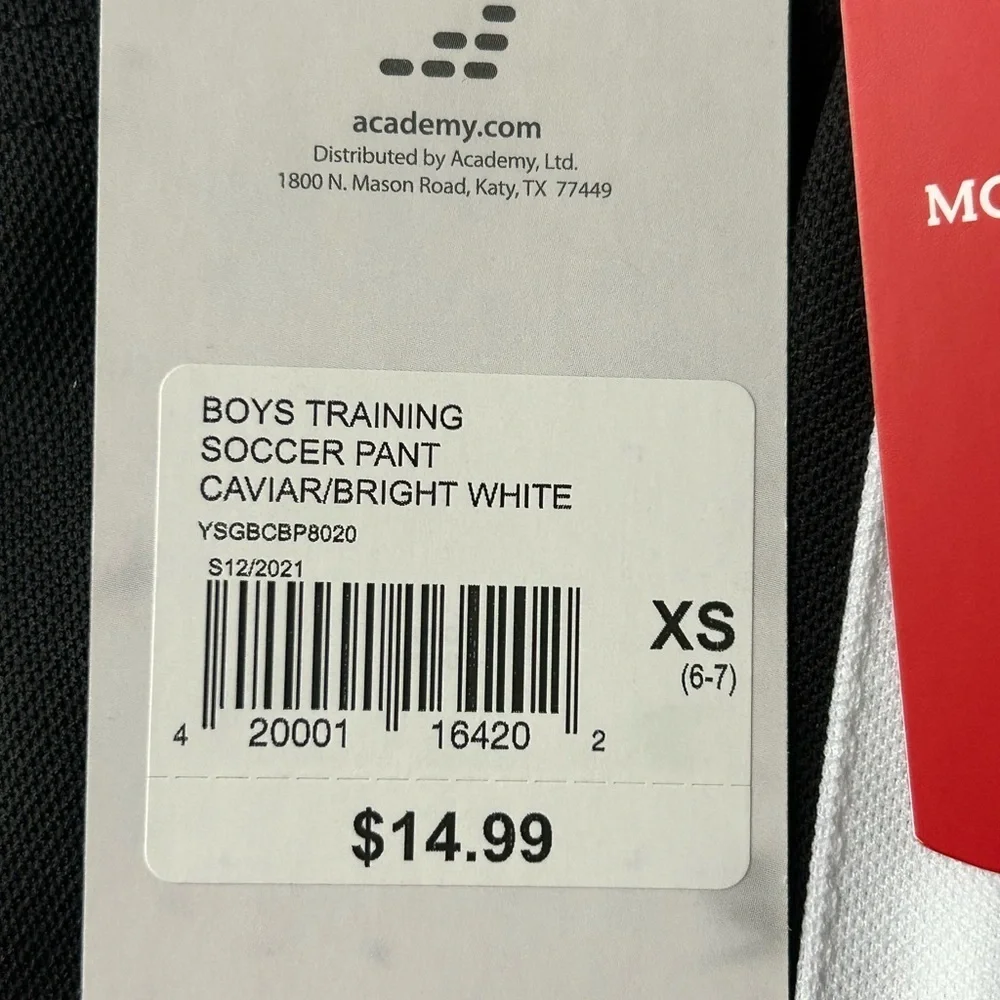 Boys Training Soccer Pants with White Stripe